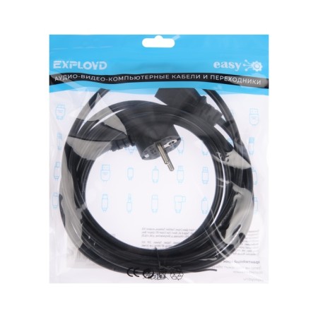 EXPLOYD EX-K-1461, IEC-C13, 6 A, 3 m, Black-5