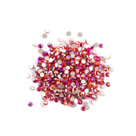 Rhinestones holographic Pole, No. 6 Cherry, 50 pcs