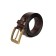 PRIDE belt, nat. skin, dark brown, 115cm
