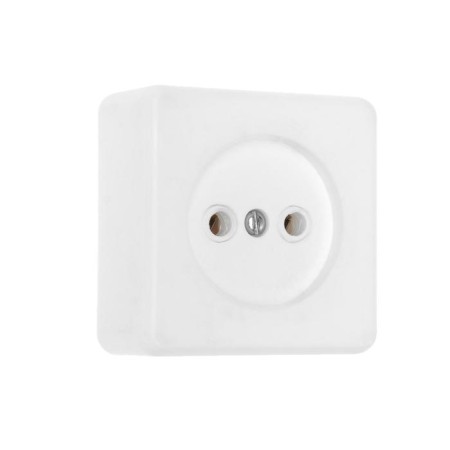 Rosette "Elect" RS 16-016, 16 A, 250 V, single, open, without salary, white
