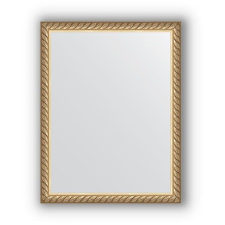 Mirror in the baguette frame - twisted brass 26 mm, 34 x 44 cm, evoForm