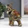 Souvenir Polystone "Elephant in Blue Popone with sapphires" MIX 14x13x6 cm