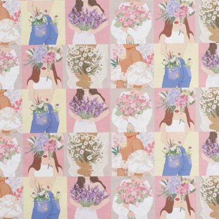 Paper packing glossy bilateral "girls", 70 x 100 cm-2