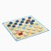 Set for playing 2 in 1 checkers + Mill "Sea", 32 x 32 cm, white and blue checkers