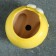 Pot "Girlfriend owl" yellow, 9.5x10x7cm