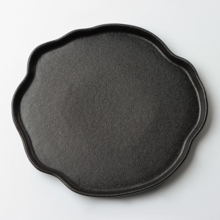 Black Ceramic Nonal Territory, 27 cm, black color-2