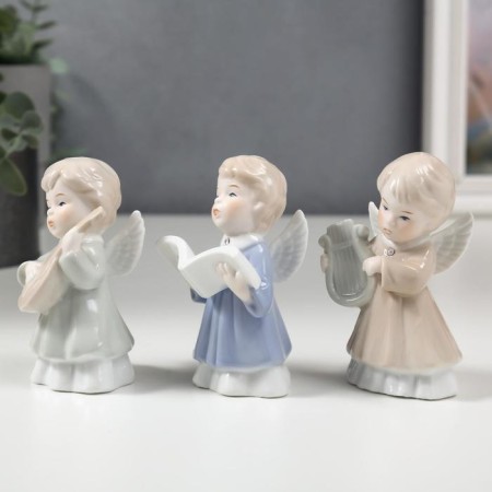 Souvenir ceramics "angels" set 3 pcs 10x5x5 cm-2
