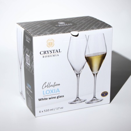 A set of glasses for the wine Loxia, glass, 510 ml, 6 pcs-3