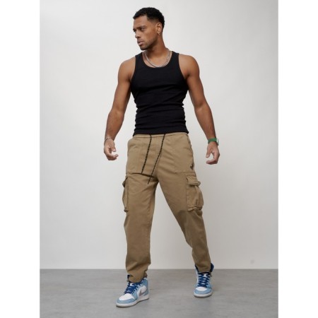 Male jeans, size 54, beige color-9