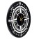 Watch Wall Interior "Compass", smooth move, D-40 cm, black