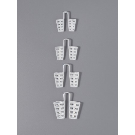 Nasal exterator for breathing, set - 4 pcs, transparent color-3