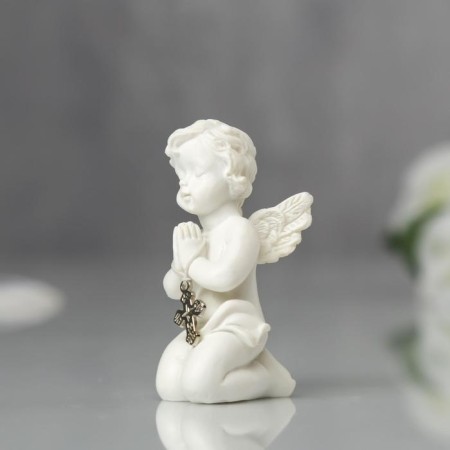 Polystone souvenir "Angel with a cross" 6x3x2.8 cm-2