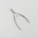 Manicure nippers for cutter “Premium”, double spring, 11.4 cm, blade length - 6 mm, silver color