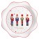 A set of lunch plates Liberty Jones Magic Moments, 26 cm