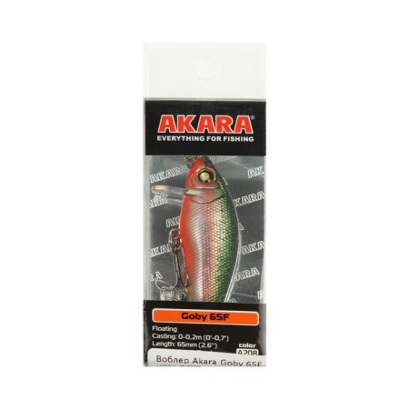 Wobbler Akara Goby 65F, color A208, 5 cm, 8 g-2