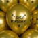 Shar Latex 12 "Happy Birthday! Stars, gold, 4 tbsp., Chrome, set 25 pcs., Mix