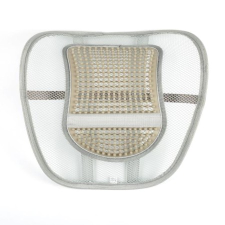 Orthopedic back on the seat with a vertical massager on a seat 38x39 cm, gray-1