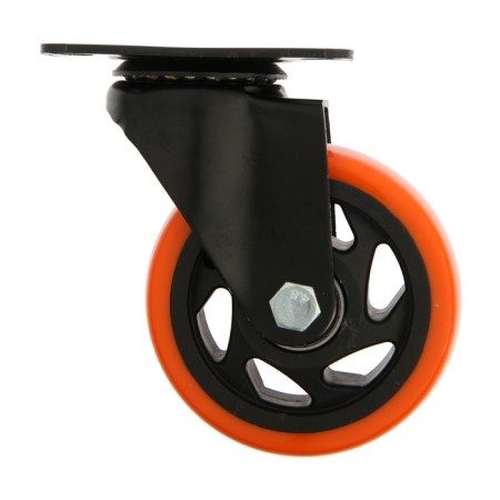 Furniture wheel CAPPIO, D = 100 mm, rotary, PVC coating-1