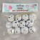 Bells for needlework, set of 12 pcs., Size 1 pc. - 3 cm, white color