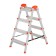 Perilla ladder 122404, galvanized, bilateral, 4 steps, 820 mm