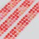 Stick plastic rhinestones "Pearls and flowers" mix 7x31 cm