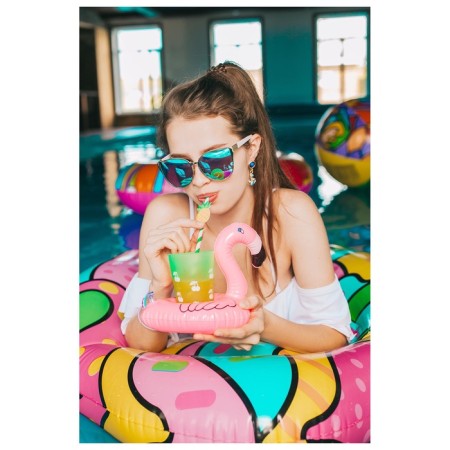 Flamingo inflatable toy, 18 cm-6