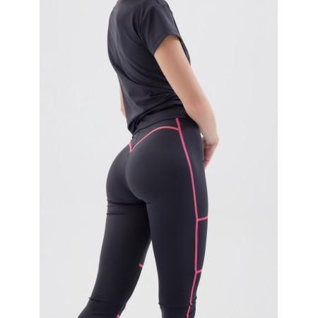 Women's legins with minaku grid, black color, rr 44-1