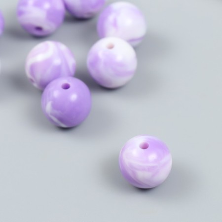 Plastic beads "Divorces. Violet" set 20 g d = 1.6 cm