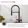 IDDIS ACE kitchen mixer, with a filter and flexible pour, black matte