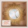 Wall mirror "stripes", D mirror surface 11 cm, golden color