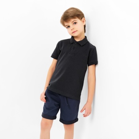 T -shirt (Polo) Children's minku: Basic line graphite color, height 104-3