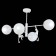 Ceiling EVOLUCE lamp. Sle115102-04. Tenato. 4x60 watts, E14, 71x71x50 cm, white color