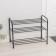 Shoe stand, 3 tiers, 65 × 32 × 48.5 cm, black color