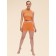 Women's shorts, size 48, orange color