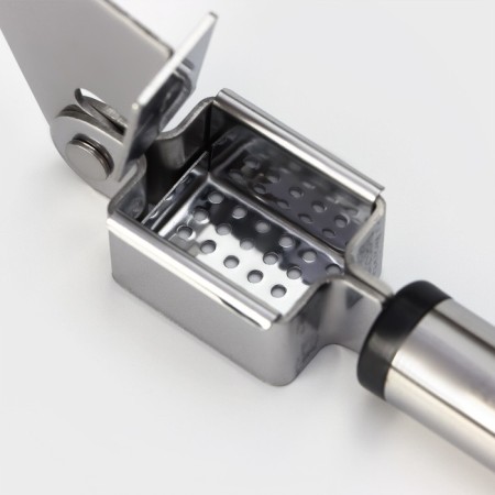 The press for garlic shares "Assistant", 18 cm, black color, silver color-6