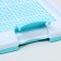 Dog toilet with a grid and a column, 45 x 35 x 4.5 cm, blue