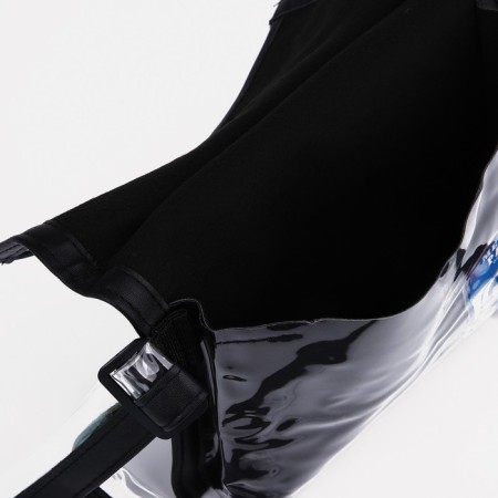 Youth bag with zipper, black color-5