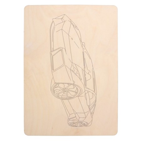 Set of boards for creativity "Machines" 5 pcs. A4, 3 mm format-12