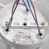 Riana chandelier 3x40W E27 white, silver 50x50x23cm