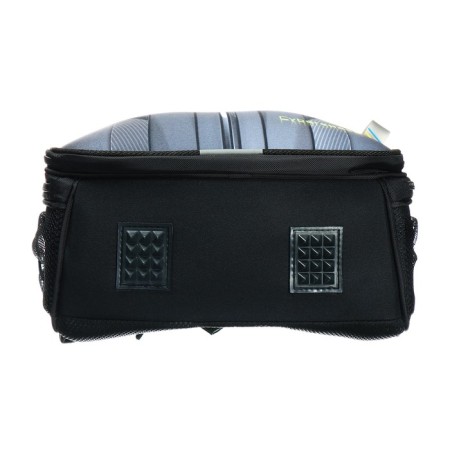 School backpack 38 x 30 x 16 cm, ergonomic back, Stavia "cyber", black-6