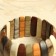 Astra bracelet, wood, mix, d = 8cm,