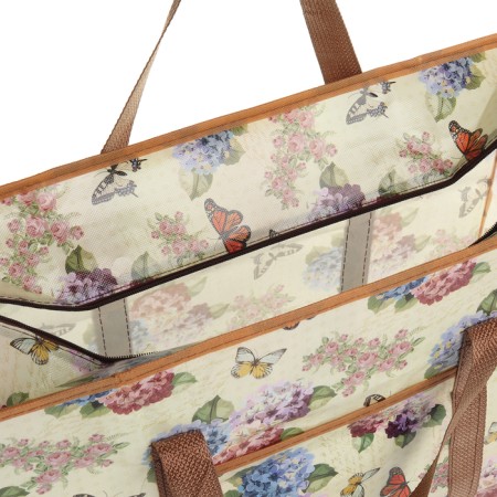 Lightning bag, external pocket, beige color-2