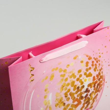 Package Gift Laminated Vertical, packaging, “Happy birthday!”, M 25.5 x 30 x 9 cm-2