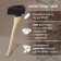 Calun cast scrap, wooden ax, 3 kg