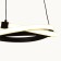 Suspended chandelier Mantra Infinity, LED, 2500LM, 2800K, 300 mm, brown color