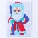 Set for creativity. New Year's embroidery with a cross "New Year! Santa Claus ", 14 x 10 cm
