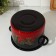Pan, 3.5 l, enameled cover, induction, color red-black mix