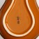 Ceramic "pumpkin" plate, deep, dark orange, 25.5 cm, 1 variety, Iran