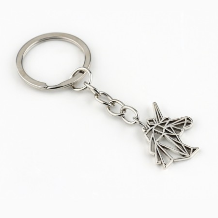 Key keychain Metal “unicorn”, 7.5 x 3.7 cm-2