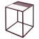 Coffee mayen table, 450 × 450 × 550 mm, white / plum color